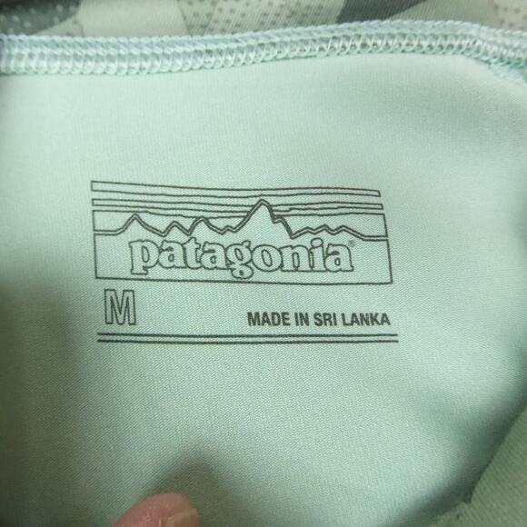 Patagonia Performance Leggings Womens SZ M Geometric Pattern Yoga Gym Stretch - Picture 9 of 13